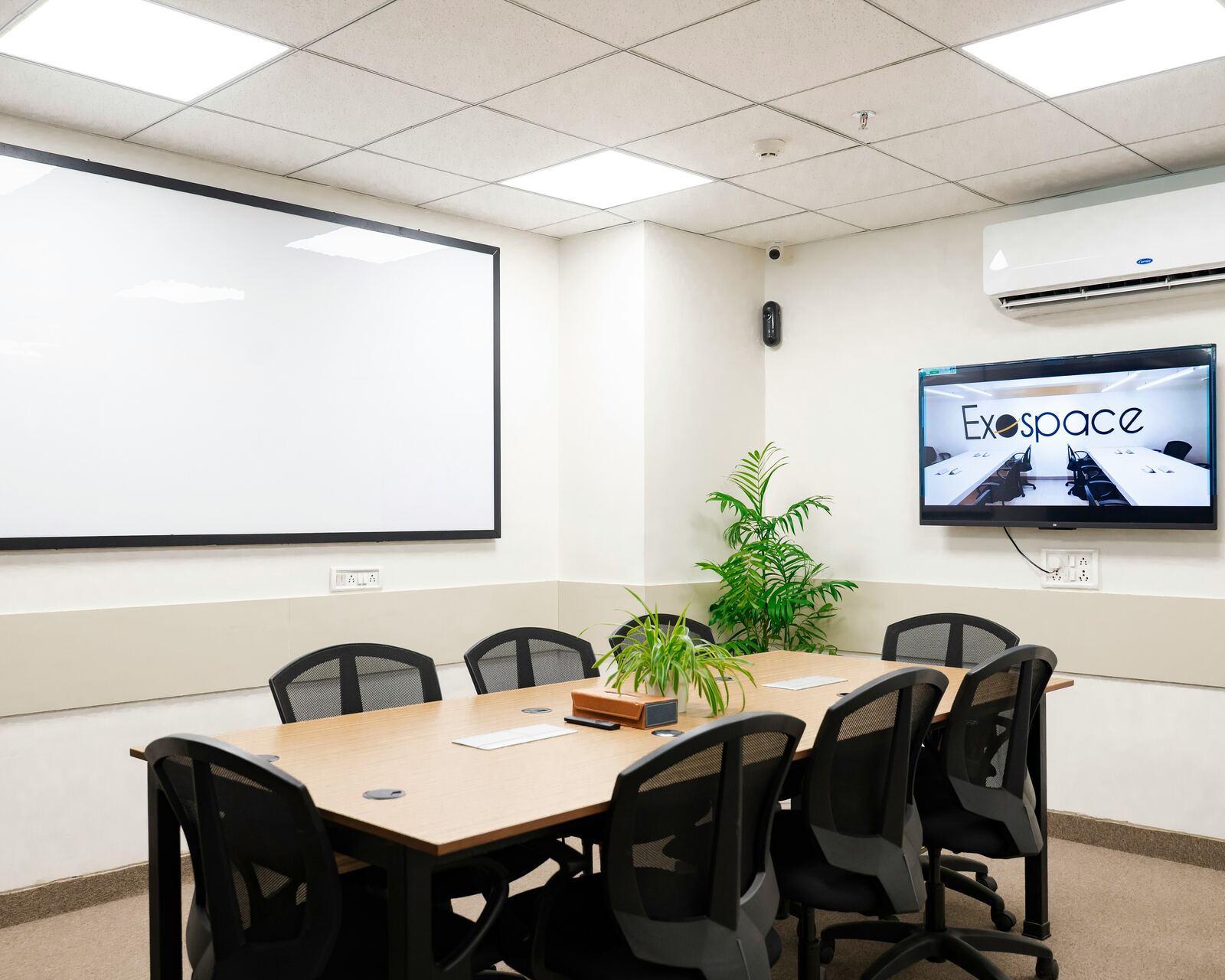 Modern meeting room with integrated AV